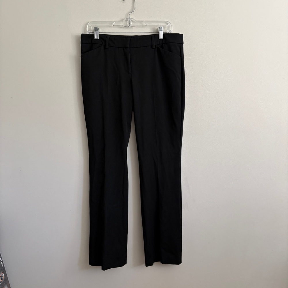 Express Editor Women’s Career Pants Size 10 Black Midrise Straight 32” Inseam